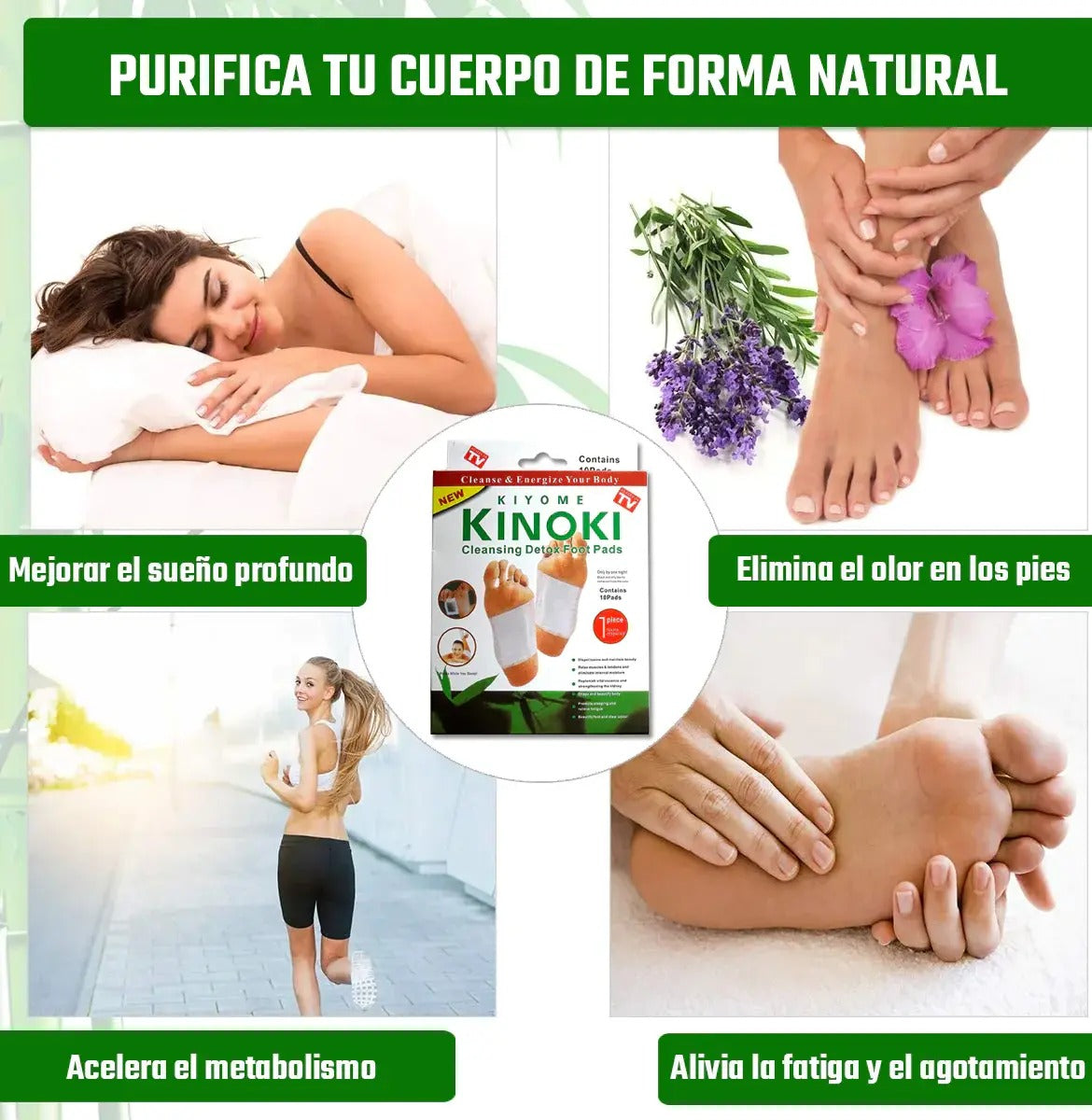 Parches Detox Revitalizantes Kinoki