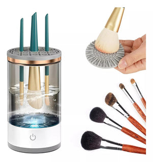 BrushClean Pro: Limpiador Eléctrico de Brochas de Maquillaje