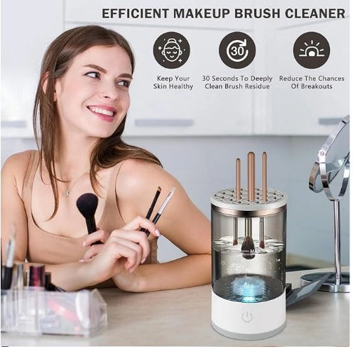 BrushClean Pro: Limpiador Eléctrico de Brochas de Maquillaje