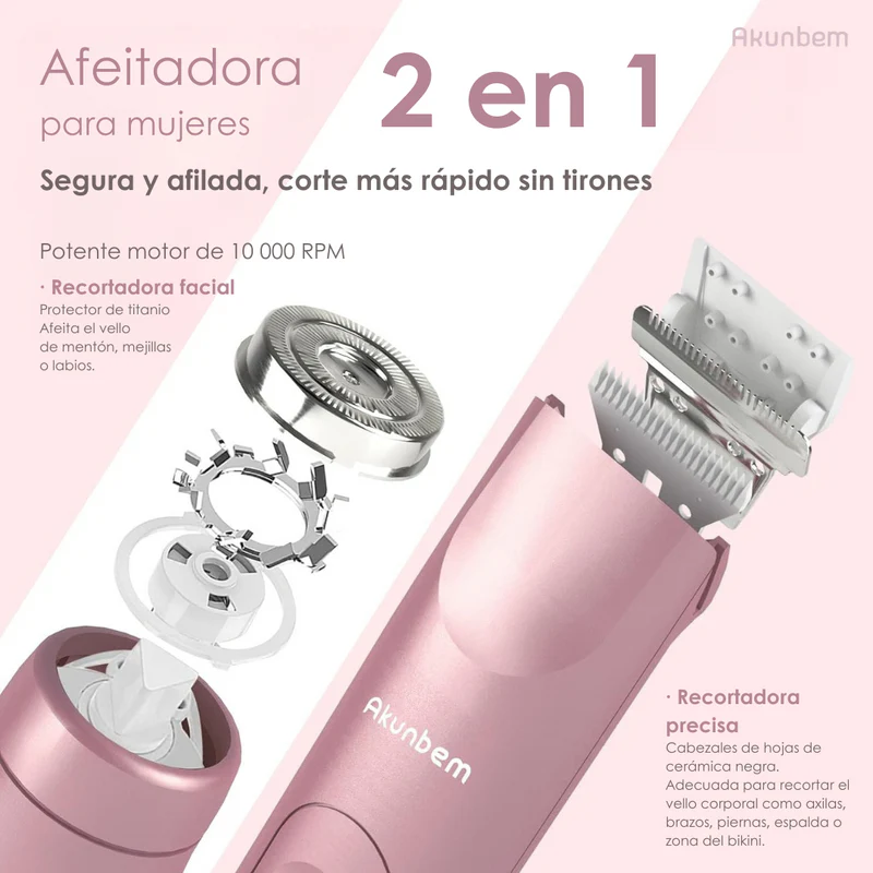 Depiladora 2 en 1 Akunbem