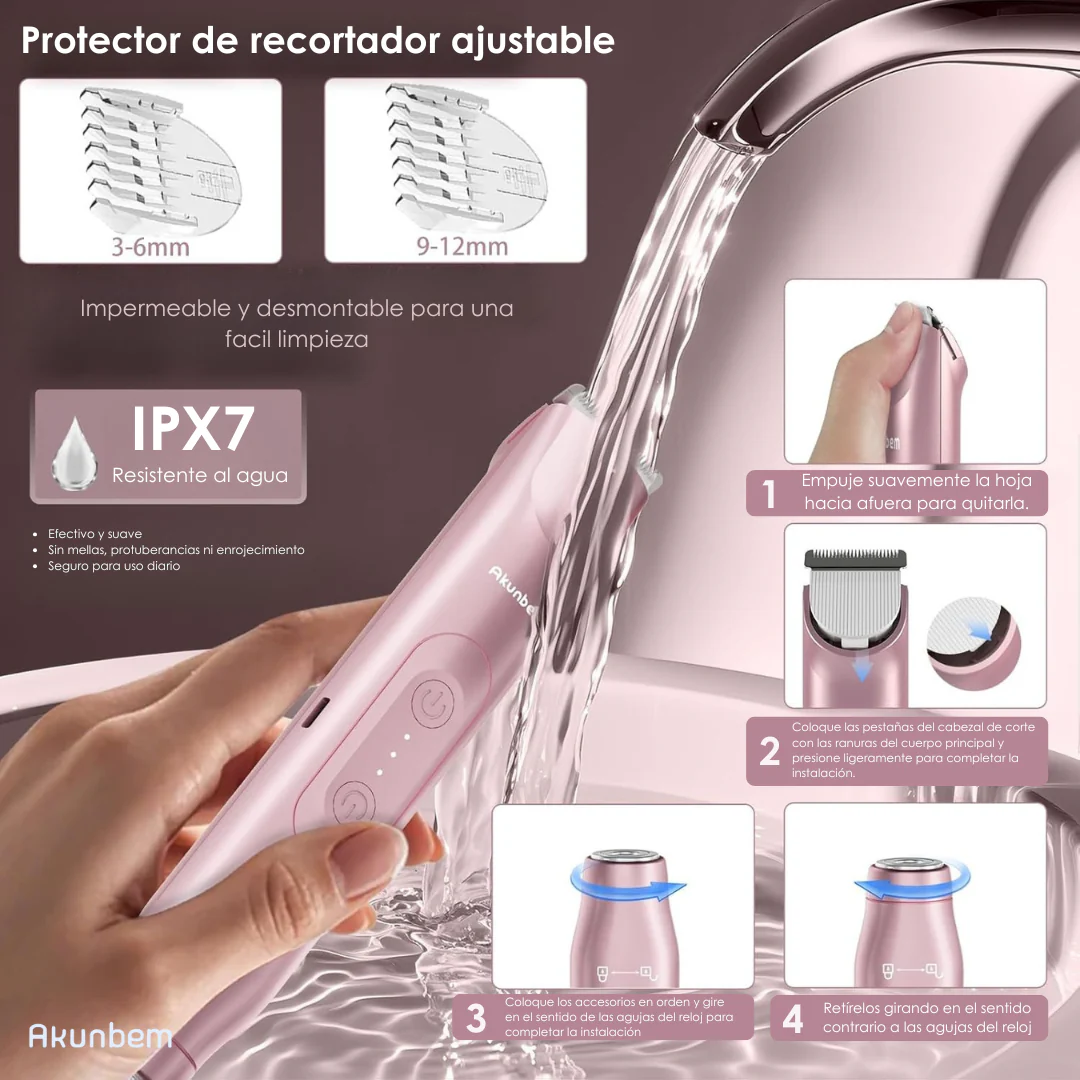 Depiladora 2 en 1 Akunbem