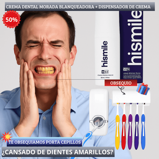 CREMA BLANQUEADORA MORADA Y DISPENSADOR DE CREMA +OBSEQUIO