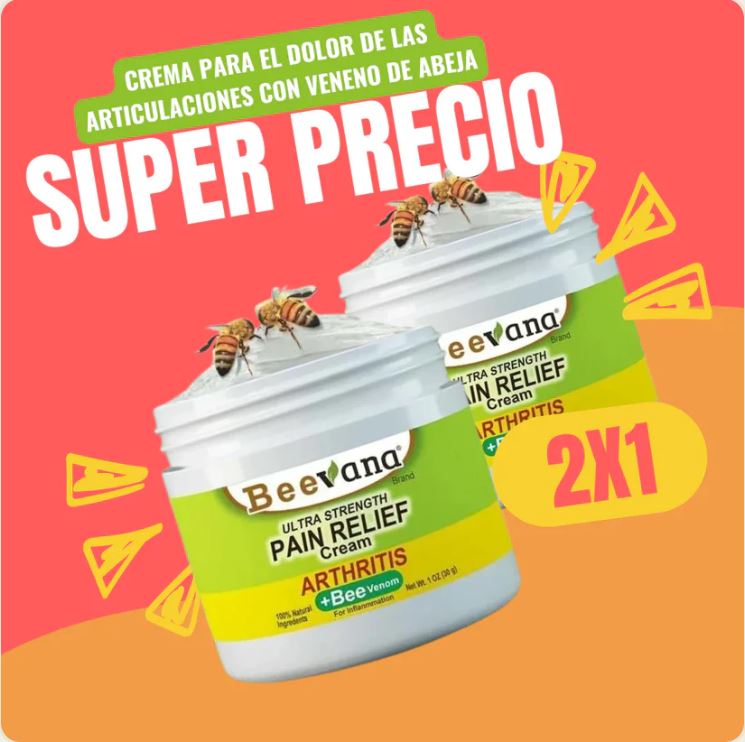 Beevana 2X1 Crema para Dolores y Articulaciones