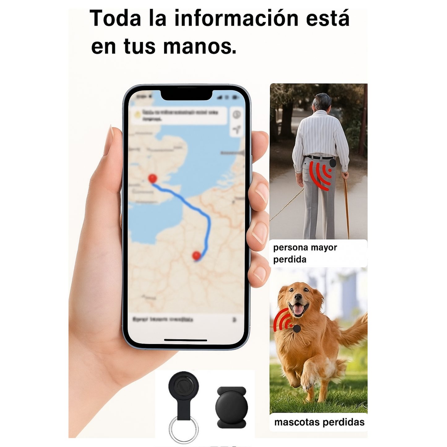 Mini GPS CON IMAN Y LLAVERO: Localización en tiempo real, nunca pierdas lo que más amas.
