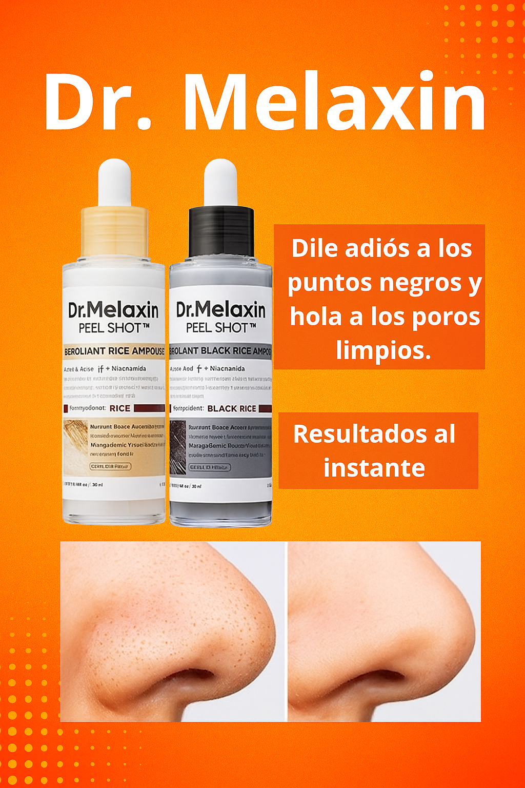 Dr.Melaxin: Exfoleante a base de arroz elimina puntos negros y espinillas