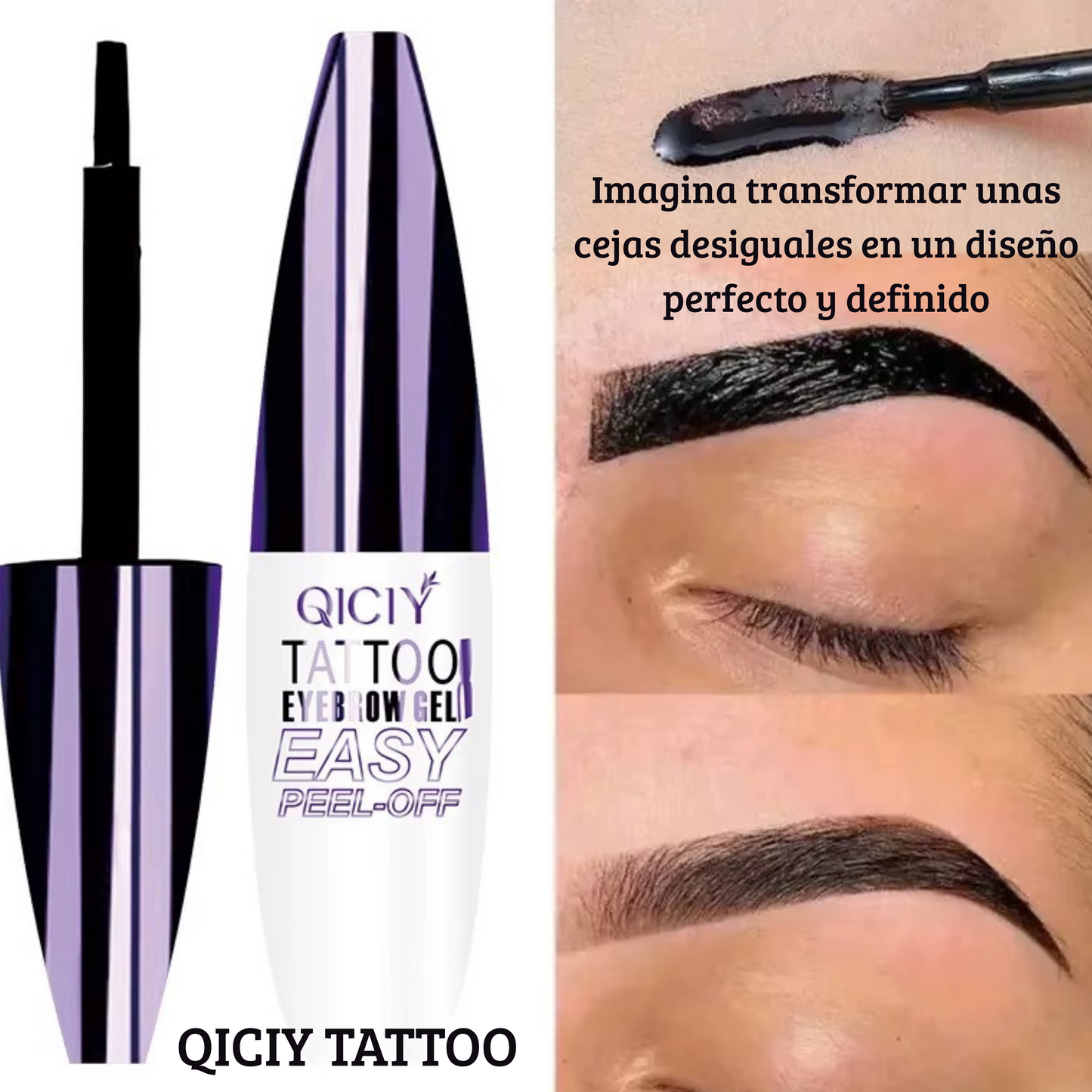 QICIY TATTOO: ¿Cansada de cejas disparejas, claras o difíciles de peinar cada mañana?