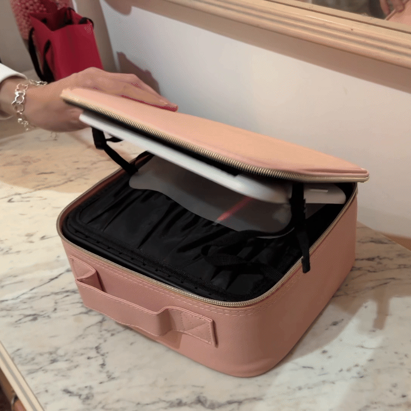 Estuche De Maquillaje Con Espejo Led