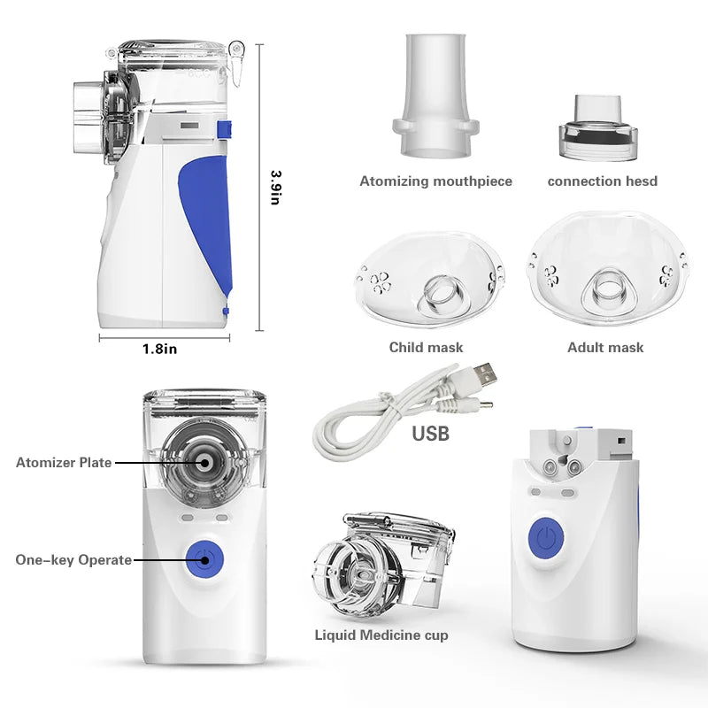 🌬️ NebuliZen – Nebulizador para 👶🧑‍🦱 niños y adultos 💨✨