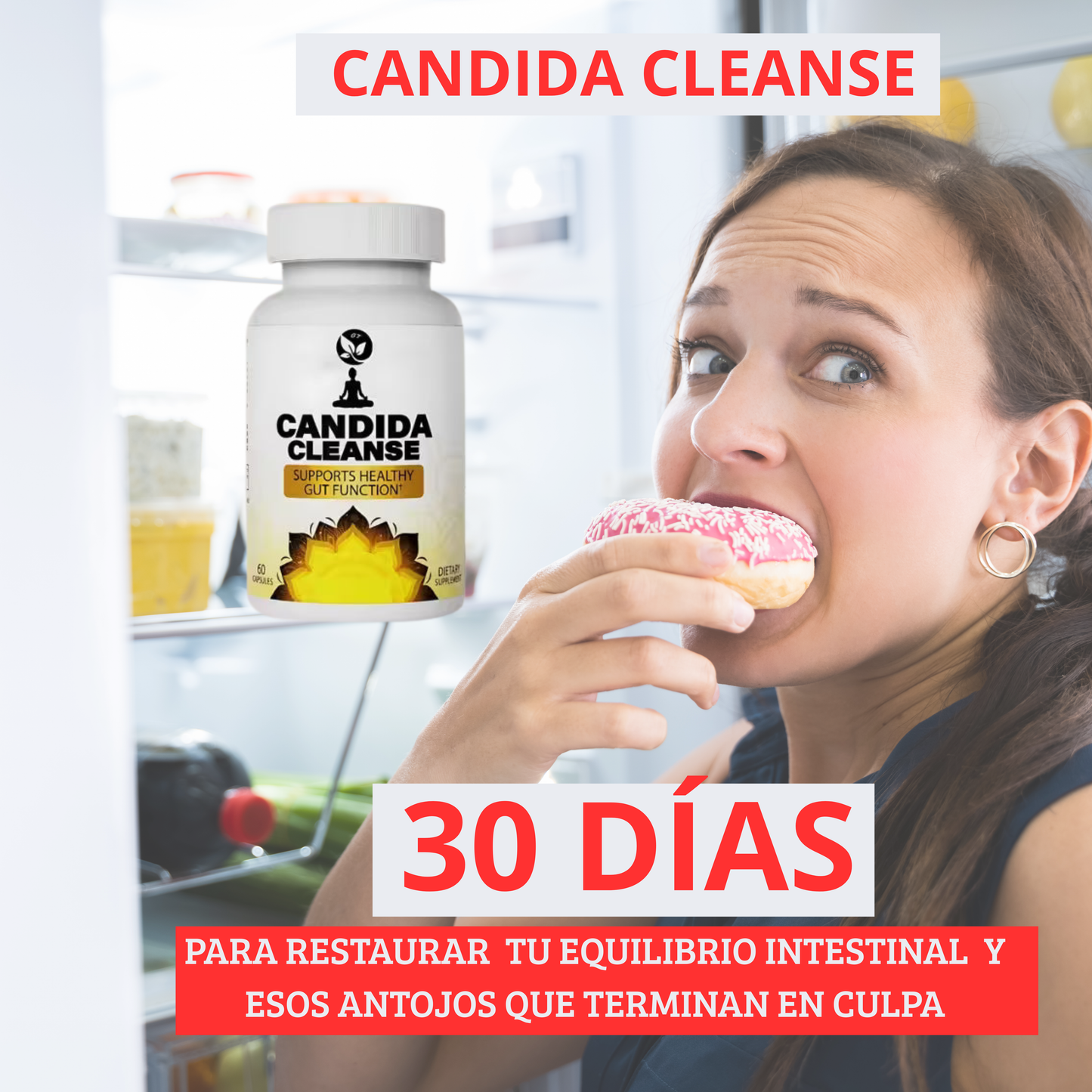 Candida Cleanse: Reduce antojos, hinchazón y equilibra tú flora intestinal