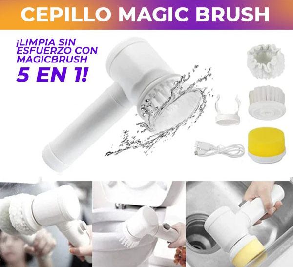 Cepillo Magic Brush 5 En 1🏠✨