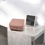Estuche De Maquillaje Con Espejo Led