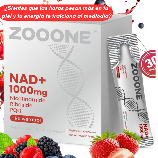 ZOOONE 1000 mg NAD: Combate el envejecimiento de la piel y aumenta la energía🧠