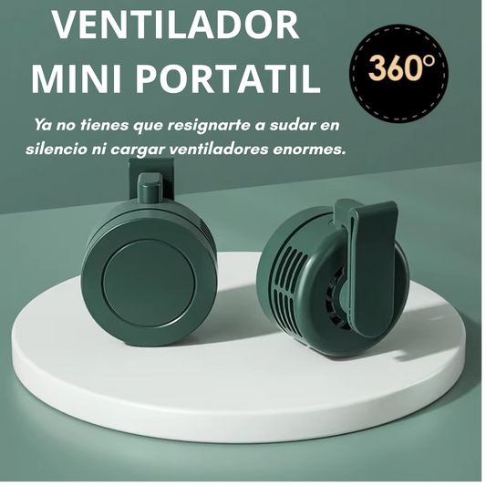 🥵Mini Ventilador Portatil:¡Descubre el poder de refrescarte en movimiento, sin aspas y sin ruido!