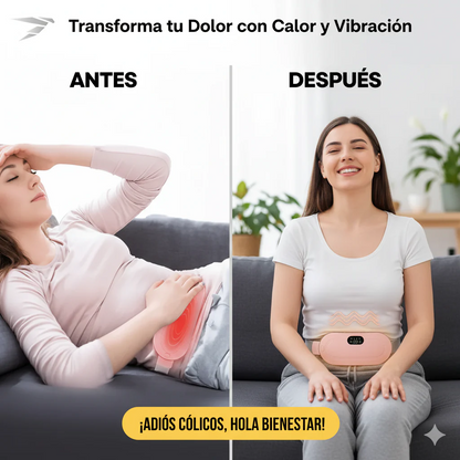 Liviax: Masajeador de cintura con calor(Alivia cólicos y dolor lumbar)
